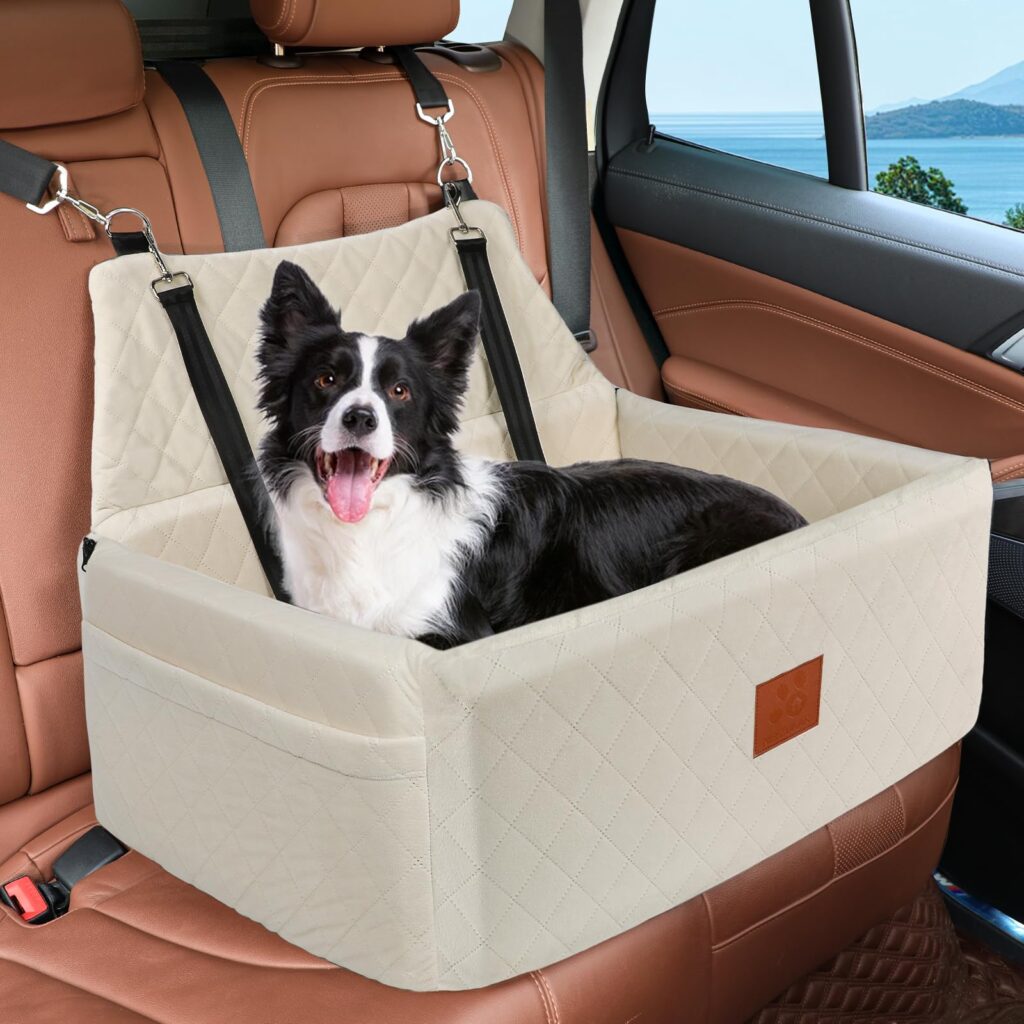 Extended Pet Car Seat 012l Beige (1)